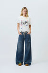 Roy Roger's jeans donna wide fit denim lyocell lavaggio medio Nicky