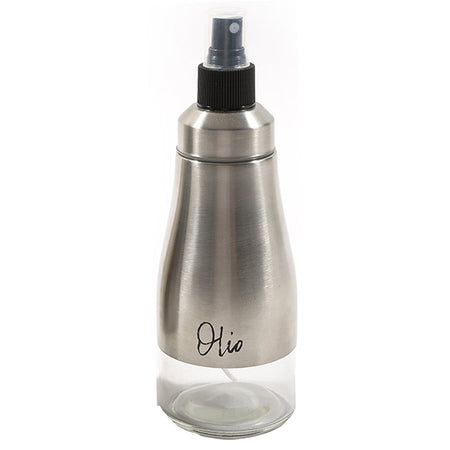Oliera ed Acetiera Spray in Vetro con struttura in Acciaio Inox 300 ml