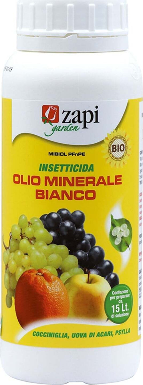 Olio bianco minerale, insetticida biologico per cocciniglia ed afidi 500 ml