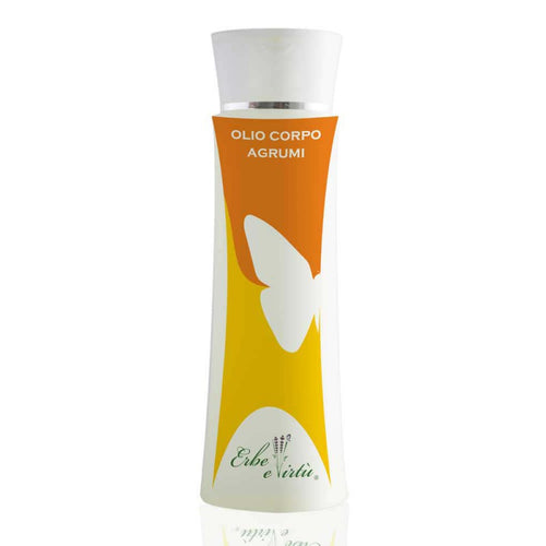 OLIO CORPO AGRUMI Sinergie di oli pregiati con fragranza dalle note agrumate come arancio e limone donano nutrimento e idratazione alla pelle