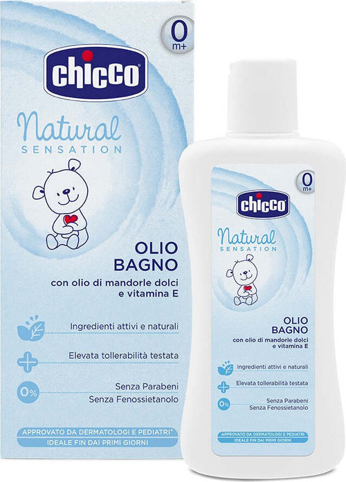 Olio da Bagno Chicco 200 ml Prima infanzia/Igiene e benessere/Prodotti per la cura delle pelle/Oli La Casa Del Bebè - Napoli, Commerciovirtuoso.it