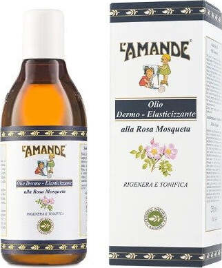 OLIO-DERMOELASTICIZZANTE-ALLA-ROSA-MOSQUETA-250-ml-L'Amande