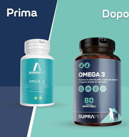 Olio-Di-Pesce-Per-Cani-E-Gatti-Suprapet-Omega-3-Al-70%-(epa-18%,-Dha-12)-E-Vitamina-E-80-Perle.-Mangime-Complementare-Naturale-Per-Perdita-Pelo-E-Articolazioni