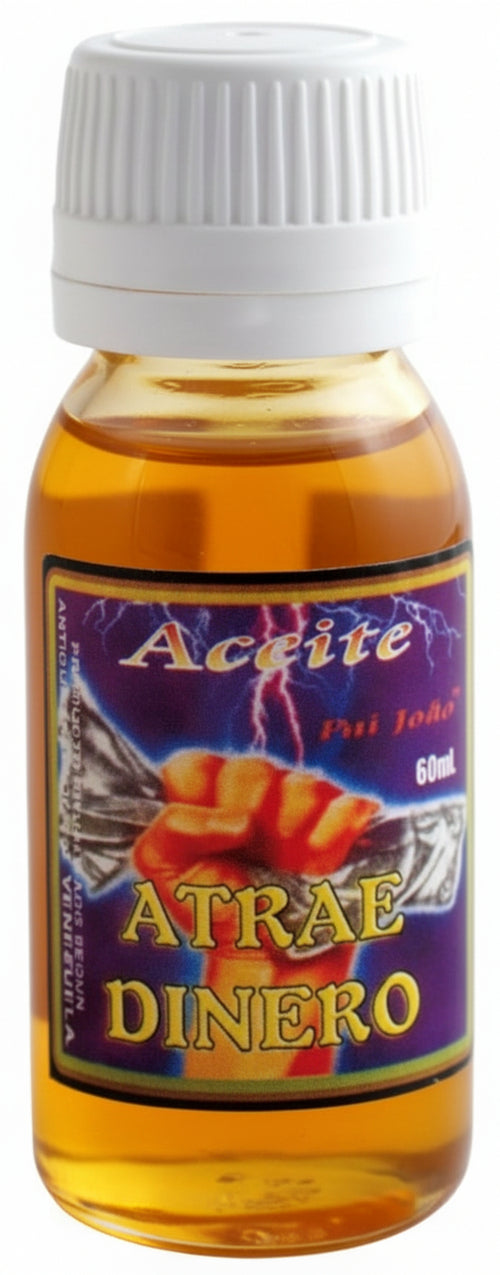 OLIO ESOTERICO ACEITE ATRAE DINERO 60 ML ESOTERISMO SANTERÍA VENEZUELA