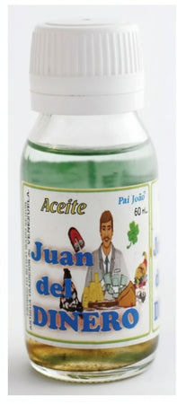 Olio Esoterico Aceite Juan Del Dinero 60 Ml Olio per Esoterismo per Chiedere Soldi E Fortuna per I Giochi D'azzardo
