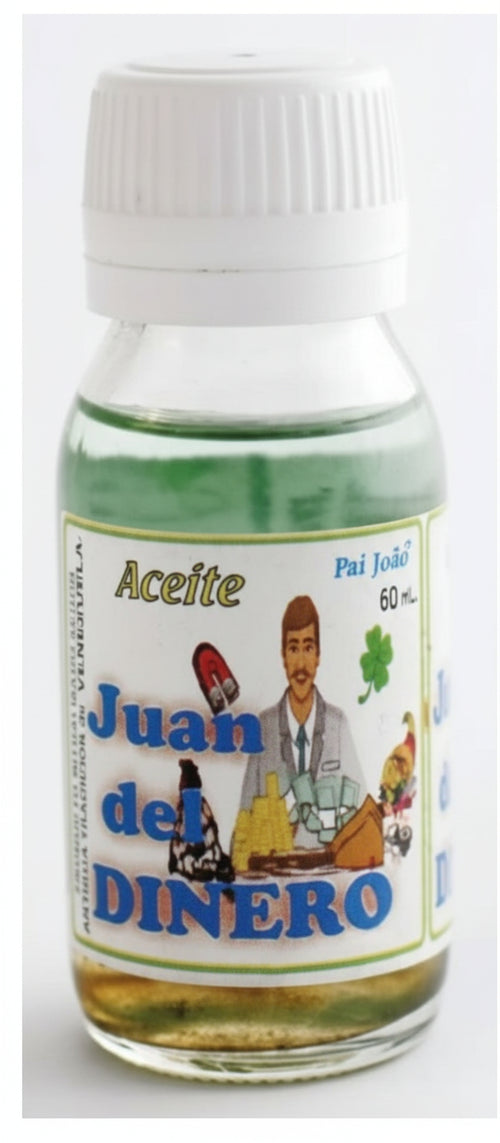 Olio Esoterico Aceite Juan Del Dinero 60 Ml Olio per Esoterismo per Chiedere Soldi E Fortuna per I Giochi D'azzardo