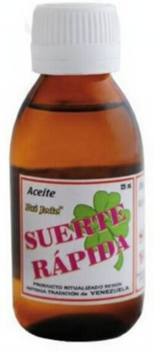 OLIO ESOTERICO ACEITE SUERTE RAPIDA 125 ML ESOTERISMO SANTERÍA VENEZUELA