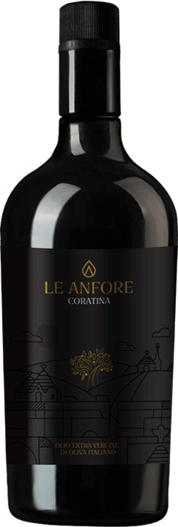 Olio Extravergine Di Oliva Coratina 250ml Made In Italy Olio Evo 100% Coratina Italiano In Vetro Olio Forte E Deciso Le Anfore