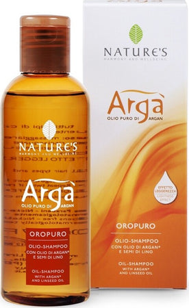 Olio-Shampoo-con-olio-di-Argan-e-semi-di-lino-200-ml-Nature's