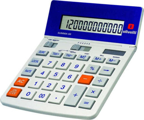 Olivetti - Calcolatrice - da tavolo - SUMMA 60 Cancelleria e prodotti per ufficio/Elettronica per ufficio/Calcolatrici/Finanziarie Eurocartuccia - Pavullo, Commerciovirtuoso.it