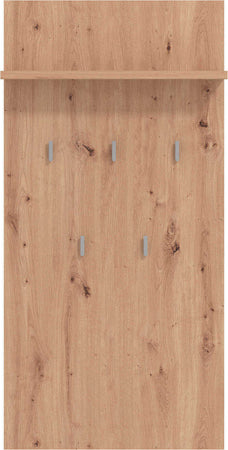 OLLIE---attaccapanni-da-parete-moderno-con-mensola-colore-rovere-cm-67,2-x-19,6-x-137-h-Rovere-Chiaro-Milani-Home
