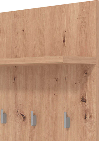 OLLIE---attaccapanni-da-parete-moderno-con-mensola-colore-rovere-cm-67,2-x-19,6-x-137-h-Rovere-Chiaro-Milani-Home