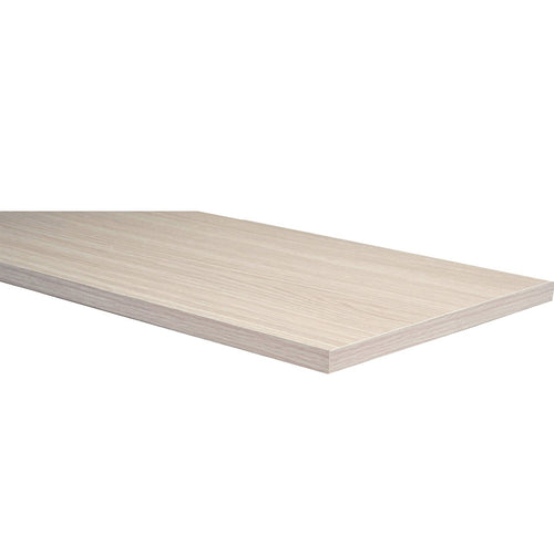 Mensola da muro sospesa in legno con bordo squadrato fissaggio con tasselli a scomparsa