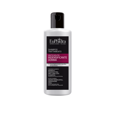 Euphidra - Anticaduta Ridensificante Donna Shampoo trattamento assottigliamento e perdita temporanea - flacone da 200ml