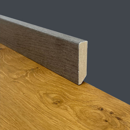 €1,29ml * MEGA STOCK AL METRO * BATTISCOPA Taglio Quadro in Fibra di legno 60x15 GRIGIO OMBRA INDUSTRIAL