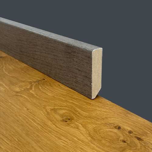 €1,29ml * MEGA STOCK AL METRO * BATTISCOPA Taglio Quadro in Fibra di legno 60x15 GRIGIO OMBRA INDUSTRIAL - Eternal Parquet