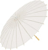 Ombrello parasole bambù bianco 62 cm legno e carta accessori sposa ombrellino wedding matrimonio e feste organizzate Ombrello parasole Trade Shop italia - Napoli, Commerciovirtuoso.it
