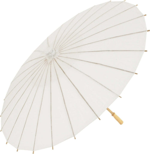 Ombrello parasole bambù bianco 62 cm legno e carta accessori sposa ombrellino wedding matrimonio e feste organizzate Ombrello parasole Trade Shop italia - Napoli, Commerciovirtuoso.it