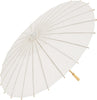 Ombrello parasole bambù bianco 62 cm legno e carta accessori sposa ombrellino wedding matrimonio e feste organizzate Ombrello parasole Trade Shop italia - Napoli, Commerciovirtuoso.it