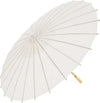 Ombrello-Bambu-Bianco-42-Cm-Legno-Sposa-Wedding-Matrimonio-Ombrellino-Parasole