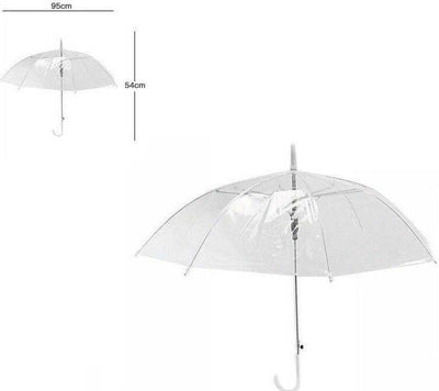 Ombrello Opaco In Pvc Protegge Pioggia Sole Per Bambini Bimbi Manico Bianco Abbigliamento e Accessori > Accessori Abbigliamento > Ombrelli Trade Shop italia - Napoli, Commerciovirtuoso.it