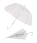 Ombrello Trasparente A Cupola Automatico 90cm In Pvc Protezione Sole E Pioggia
