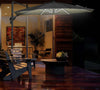 Ombrellone-a-Braccio-per-Esterno-con-Luci-a-LED-e-Angolazione-Regolabile,-Ø3x2.5A-m,-Grigio-84D-110CG
