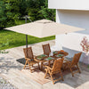 Ombrellone palo laterale Newton in alluminio verniciato da giardino e balcone