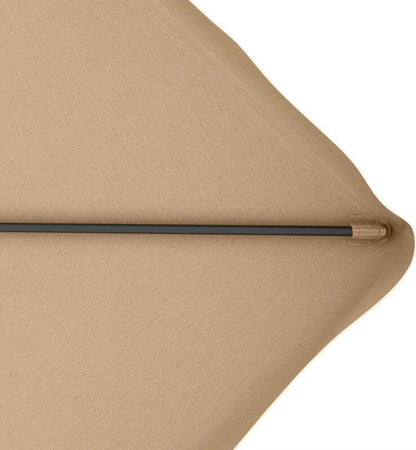 Ombrellone-a-Sbalzo-con-Doppio-Tetto,-Apertura-a-Manovella-e-Base-a-Croce,-2.5x2.5m,-Cachi-84D-267V00KK
