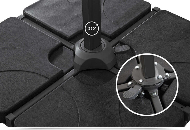 Ombrellone Con Palo Laterale ''mercurio'' 3 X 3 Mt In Alluminio Da Giardino E Balcone Giardino e giardinaggio/Arredamento da giardino e accessori/Ombrelloni tende e tettucci parasole/Ombrelloni Decor Space - Altamura, Commerciovirtuoso.it