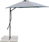 Ombrellone con palo laterale ''Zenith'' 2 x 3 mt in acciaio verniciato a polvere da giardino e balcone Giardino e giardinaggio/Arredamento da giardino e accessori/Ombrelloni tende e tettucci parasole/Ombrelloni Decor Space - Altamura, Commerciovirtuoso.it