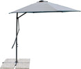 Ombrellone con palo laterale ''Zenith'' 2 x 3 mt in acciaio verniciato a polvere da giardino e balcone Giardino e giardinaggio/Arredamento da giardino e accessori/Ombrelloni tende e tettucci parasole/Ombrelloni Decor Space - Altamura, Commerciovirtuoso.it