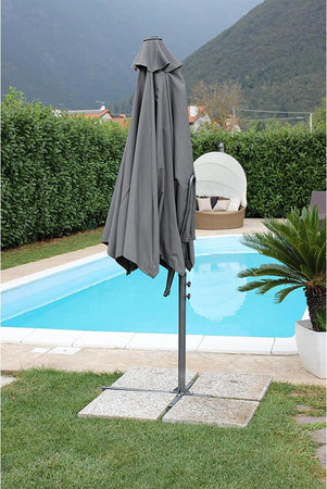 Ombrellone con palo laterale ''Zenith'' 2,5 x 2,5 mt in acciaio verniciato a polvere da giardino e balcone Giardino e giardinaggio/Arredamento da giardino e accessori/Ombrelloni tende e tettucci parasole/Ombrelloni Decor Space - Altamura, Commerciovirtuoso.it