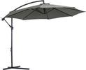 Ombrellone-da-Esterni-3x2.5-m-Decentrato-con-Manovella,-Struttura-in-Acciaio-e-Poliestere-Anti-UV,-Grigio-84D-037GY