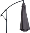 Ombrellone-da-Esterni-3x2.5-m-Decentrato-con-Manovella,-Struttura-in-Acciaio-e-Poliestere-Anti-UV,-Grigio-84D-037GY