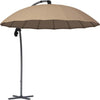 Ombrellone-da-Giardin-Decentrato-2.7m-Apertura-a-Manovella-e-16-Stecche-in-Fibra-di-Vetro,-Cachi-84D-268V00KK