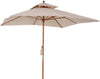 Ombrellone-da-Giardino-3x3m-con-8-Stecche-in-Bamboo-e-Copertura-Parasole-a-2-Livelli,-Crema-840-026