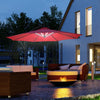 Ombrellone-da-Giardino-a-Braccio-Ø3x2.4-m-con-Manovella-e-8-Strisce-LED-a-Energia-Solare,-Rosso-scuro-84D-066WR