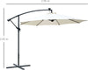 Ombrellone-da-Giardino-a-Braccio-3x2.5-m-con-Manovella-e-8-Strisce-LED-a-Energia-Solare,-Crema-84D-066CW
