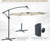 Ombrellone-da-Giardino-a-Braccio-3x2.5-m-con-Manovella-e-8-Strisce-LED-a-Energia-Solare,-Crema-84D-066CW