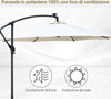 Ombrellone-da-Giardino-a-Braccio-3x2.5-m-con-Manovella-e-8-Strisce-LED-a-Energia-Solare,-Crema-84D-066CW