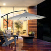 Ombrellone-da-Giardino-a-Braccio-3x2.5-m-con-Manovella-e-8-Strisce-LED-a-Energia-Solare,-Crema-84D-066CW