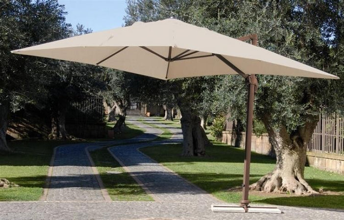 Ombrellone Da Giardino A Braccio Retrattile Bianco Ecrù Ombrellone In Alluminio Senso Design Moderno con Manovella Giardino e giardinaggio/Arredamento da giardino e accessori/Ombrelloni tende e tettucci parasole/Ombrelloni Ferus - Montoro, Commerciovirtuoso.it