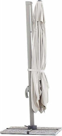 Ombrellone Da Giardino A Braccio Retrattile Bianco Ecrù Ombrellone In Alluminio Senso Design Moderno con Manovella Giardino e giardinaggio/Arredamento da giardino e accessori/Ombrelloni tende e tettucci parasole/Ombrelloni Ferus - Montoro, Commerciovirtuoso.it