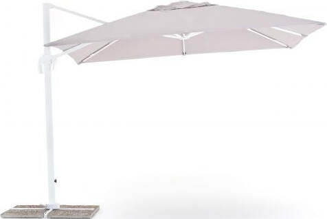 Ombrellone Da Giardino A Braccio Retrattile Bianco Ecrù Ombrellone In Alluminio Senso Design Moderno con Manovella Giardino e giardinaggio/Arredamento da giardino e accessori/Ombrelloni tende e tettucci parasole/Ombrelloni Ferus - Montoro, Commerciovirtuoso.it