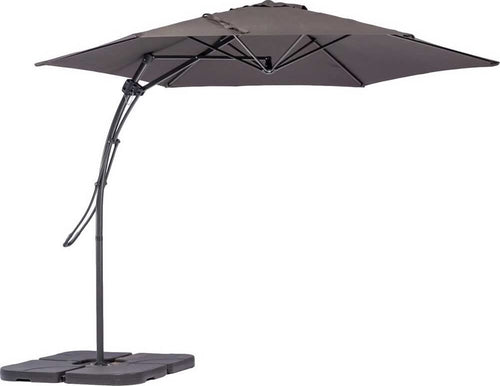 Ombrellone-da-Giardino-Antracite-Decentrato-3x3-Mt-Base-a-Croce-Sistema-Air-Vent