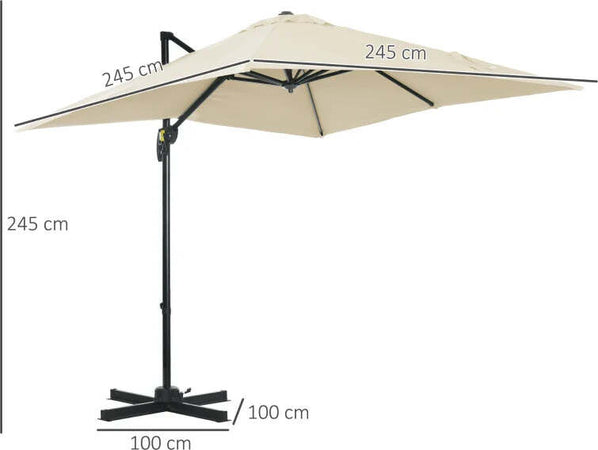 Ombrellone-da-Giardino-con-Angolazione-Regolabile-su-5-Livelli-e-a-360°,-2.5x2.5-m,-color-Crema-84D-051V00CW