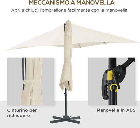 Ombrellone-da-Giardino-con-Angolazione-Regolabile-su-5-Livelli-e-a-360°,-2.5x2.5-m,-color-Crema-84D-051V00CW