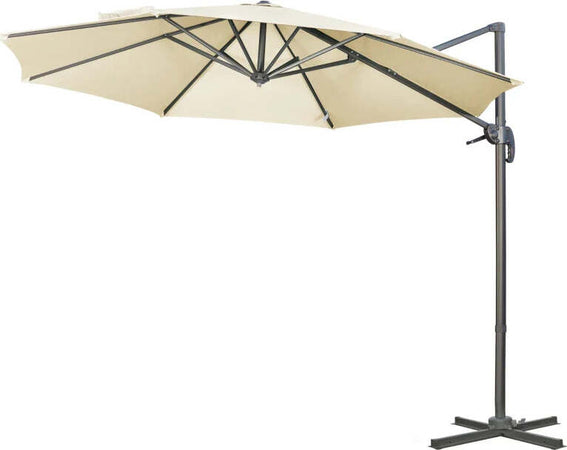 Ombrellone-da-Giardino-Decentrato-3x2.5-m-con-Angolazione-Regolabile-e-Girevole-a-360°,-Crema-84D-052V00CW