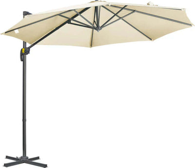 Ombrellone-da-Giardino-Decentrato-3x2.5-m-con-Angolazione-Regolabile-e-Girevole-a-360°,-Crema-84D-052V00CW